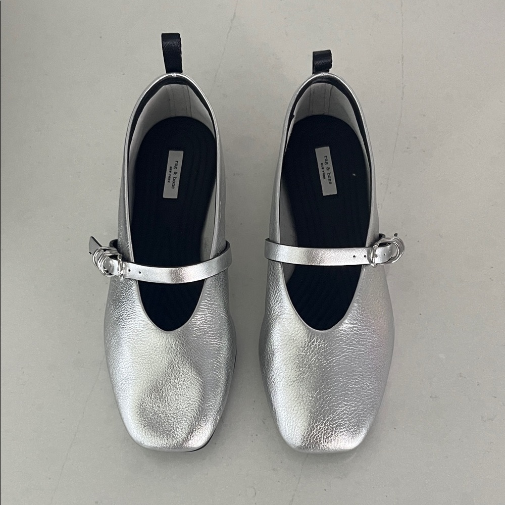 rag & bone Silver Flats